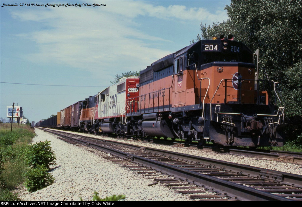 Milwaukee Road SD40-2 204